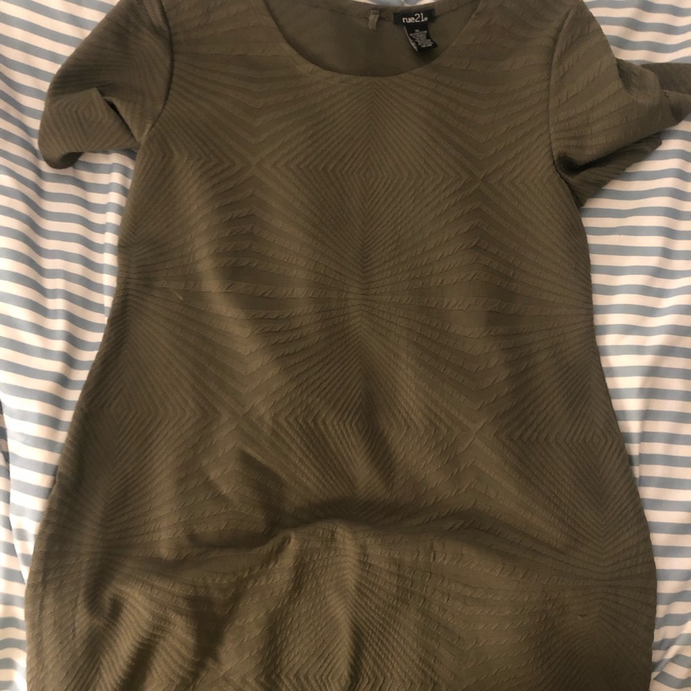 Rue 21 army green mini dress size XL